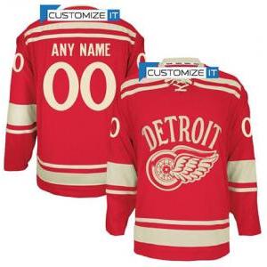Men's Detroit Red Wings Customized..