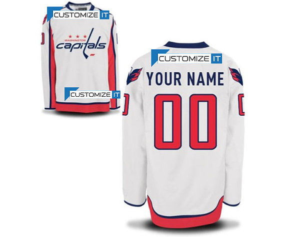 Men's Washington Capitals Customized Hockey Jersey,name And Number Stitched