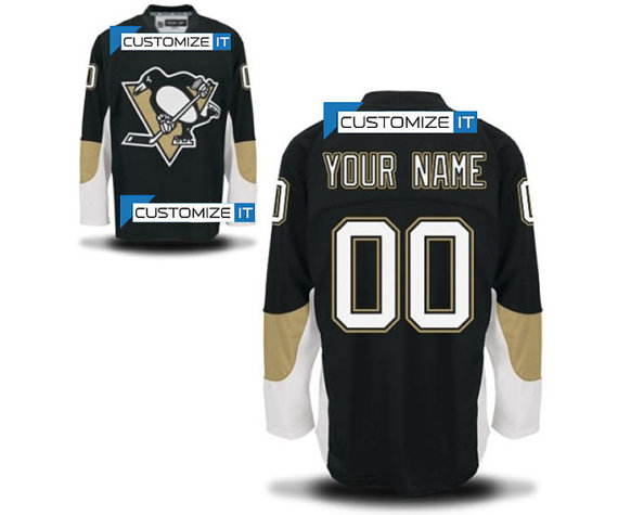 Men's Pittsburgh Penguins Customized Hockey Jersey,name And Number Stitched