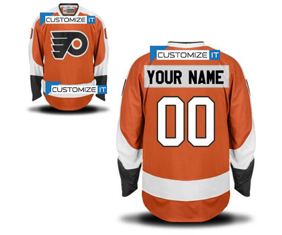 Men's Philadelphia Flyers Customized Hockey Jersey,name And Number Stitched
