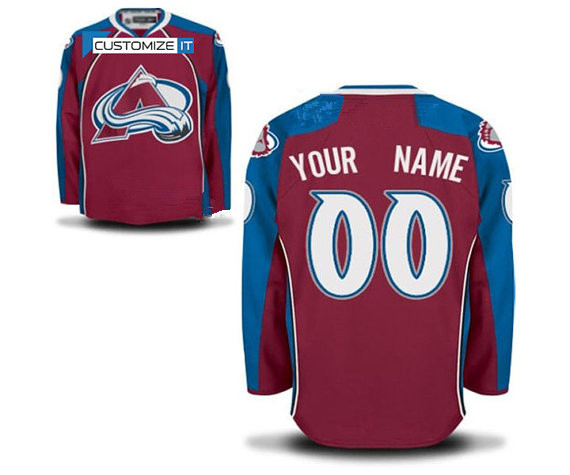 Men's Colorado Avalanche Customized Hockey Jersey,name And Number Stitched