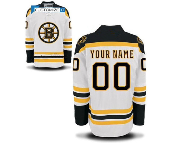 Men's Boston Bruin Customized Hockey Jersey,name And Number Stitched